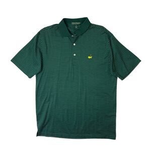 Amen Corner Masters Polo Shirt Men M Medium Pima Cotton Double Mercerized Cotton